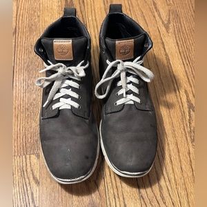 Timberlands charcoal boots (size 11.5)